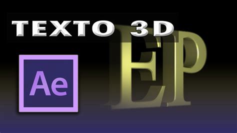 After Effects Texto D Youtube
