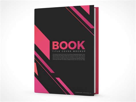 Standing Open Hardcover Book Mockup Free Download Mockup