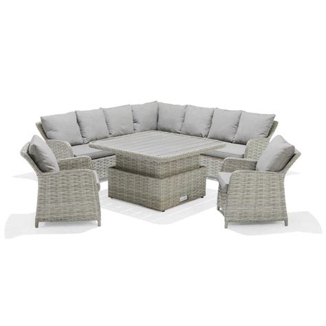 Two sofas you can buy a sofa and an armchair separately, but then you will lose style, which distinguishes sets of upholstered furniture from simple furniture sets. Lifestyle Garden Samoa 120cm Square Casual Dining Corner ...