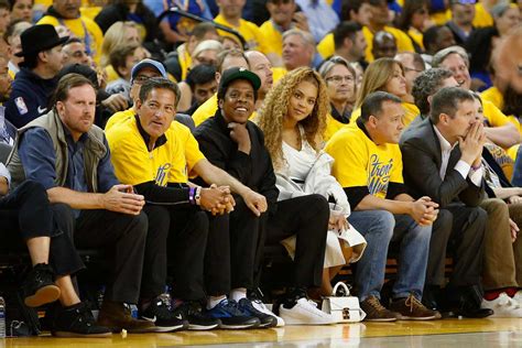 Beyoncé and JAY Z Sit Courtside at Warriors Game Date Night