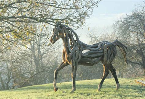 Creative Driftwood Horse Sculptures By Heather Jansch Spyful Breaking