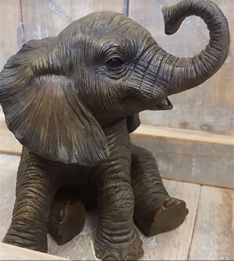 Sitting Baby Elephant Calf Out Of Africa Ornament The Loft