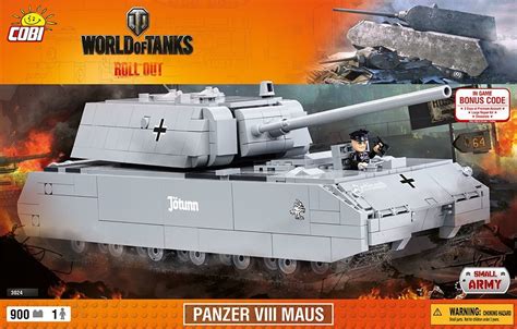 Cobi World Of Tanks Klocki Army Wot Panzer Vii Maus Cobi 3024