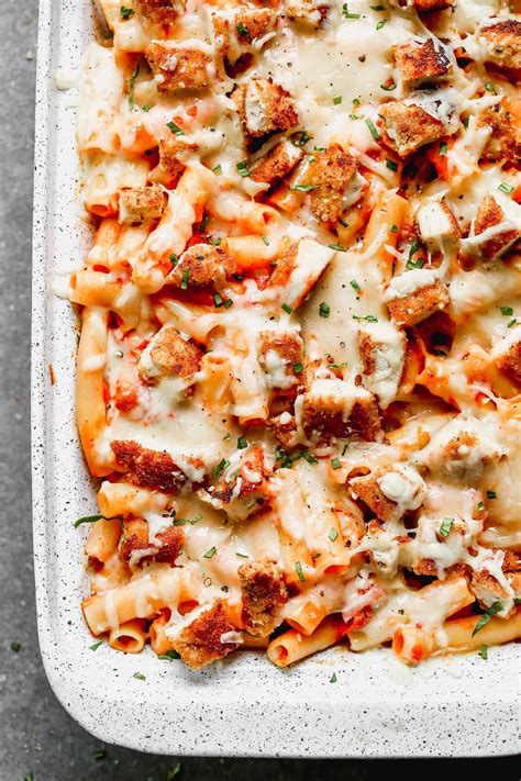 Baked Ziti With Chicken Parmesan Easy Chicken Recipes