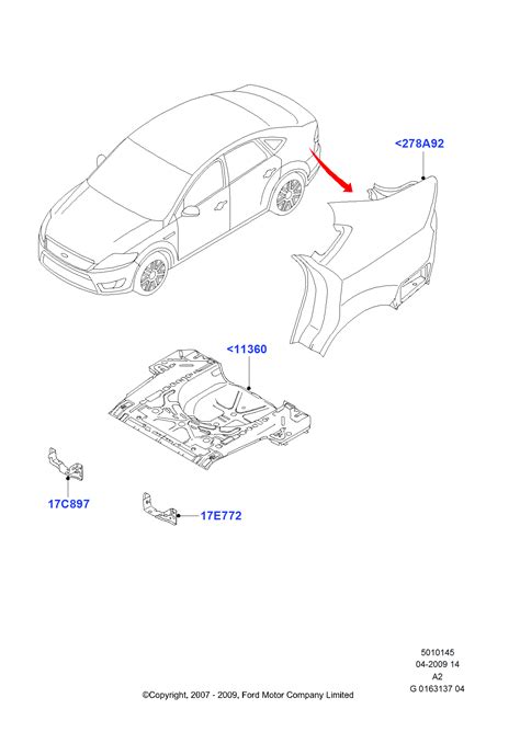 Repair Panels Ford Mondeo 2007 2014 Ca2
