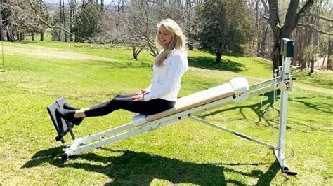 Christie Brinkley 66 Nails At Home Workout With Total Gym Outside