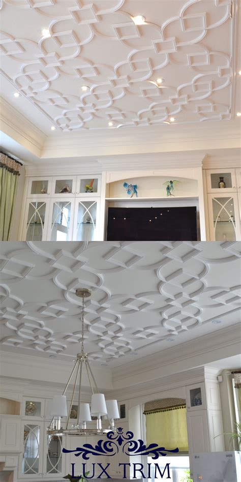 Clean Patterned Ceiling Perfect Addition To A Contemporary Home For