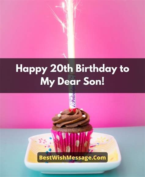 20th Birthday Wishes For Son Turning 20 Messages Quotes