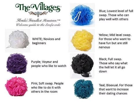 The New Color Coded Loofah System Being Utilized By Senior Swingers In A Village In Florida R
