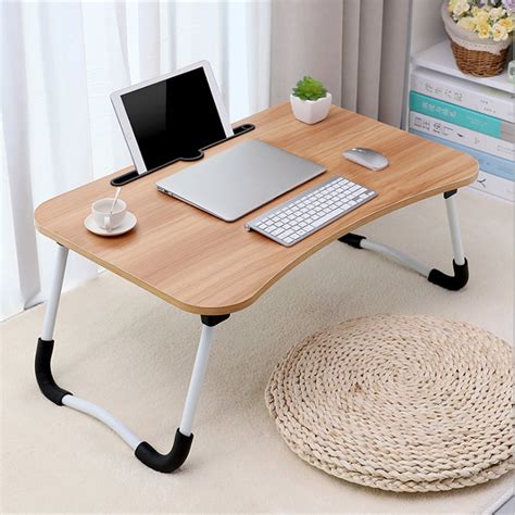 Ilh Large Bed Tray Foldable Portable Multifunction Laptop Desk Lazy