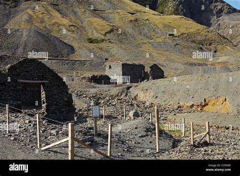 Cwmystwyth Old Industrial Lead Mines Mid Wales Uk Stock Photo Alamy