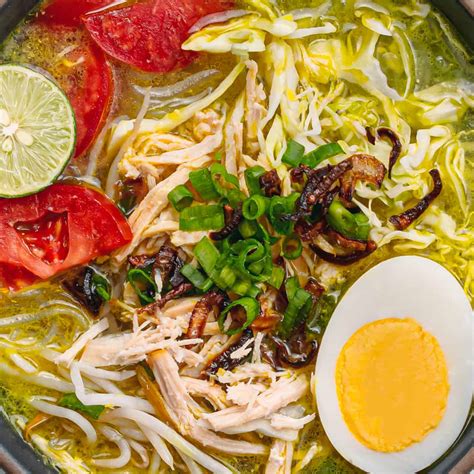 Soto Ayam Recipe Indonesian Chicken Soup With Vermicelli Posh Journal