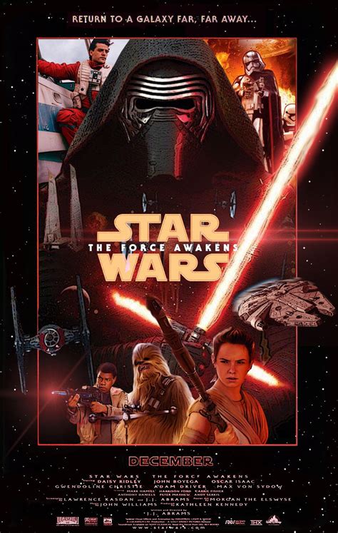 Star Wars The Force Awakens Poster Star Wars Vii Force Awakens