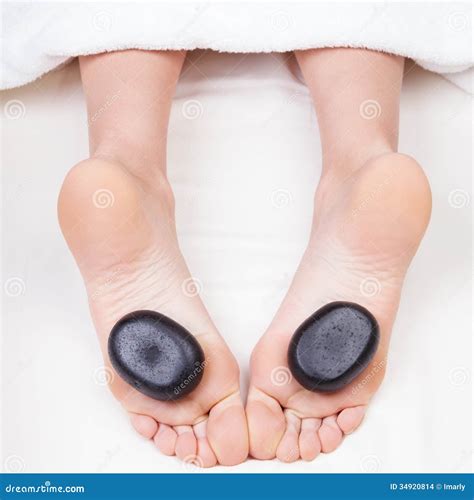 Hot Stone Feet Massage Stock Images Image 34920814