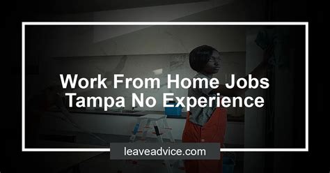 No Experience Jobs Tampa