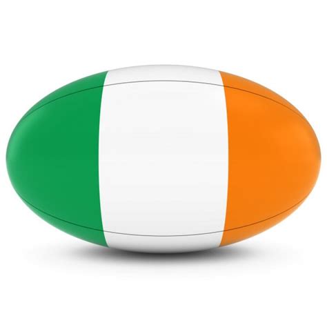 Rugby Ball Ireland Shield Shamrock — Stock Photo © Patrimonio 6365646