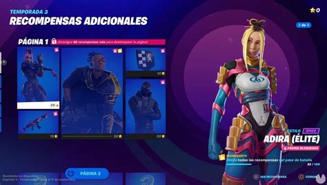 Fornite C3 T3 Todas Las Recompensas Del Pase De Batalla Y Cómo Conseguirlas