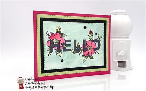 Floral Statements Watercolor Hello Card Hello Cards Card Making