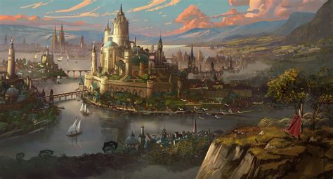 The Windy Keep By Tyler Edlin Rimaginarycastles Fantasy Castle