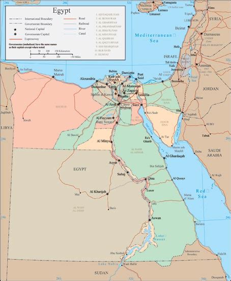 Egypt Vector Map
