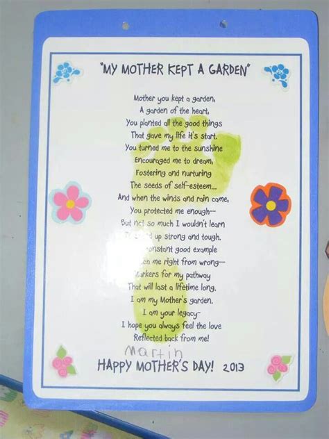 Mothers Day Poem Happy Days Preschool Pinterest