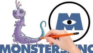 How To Draw Randall From Monsters Inc I M Youtuber Follow My Videos