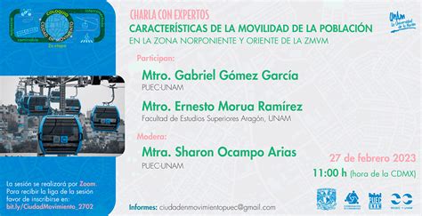 Características De La Movilidad De La Población En La Zona Norponiente Y Oriente De La Zmvm