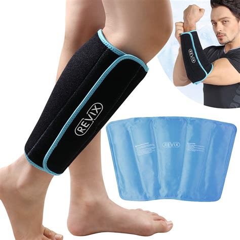Buy Revix Calf And Shin Gel Ice Packs For Injuries Reusable Leg Cold