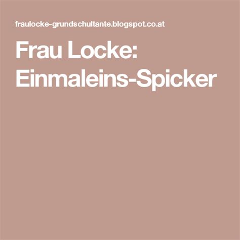 Mit der tabelle von focus online können sie auch ohne langwierige rechnungen sehen, wie groß alle gängigen bildschirme sind. Einmaleins-Spicker (mit Bildern) | Frau locke, Spicker ...