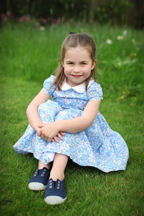 Princess Charlottes 4th Birthday Photos Smiling Royal Plays Outside