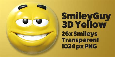 Smileyguy Yellow 3d Smileys Emoticons Callouts Creative Assets
