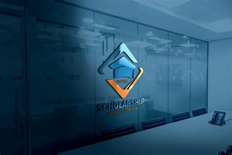 scholarship logo template design graphicsfamily