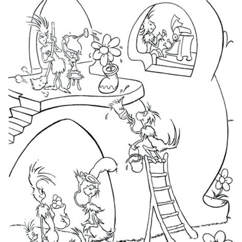 Dr Seuss Green eggs and Ham Coloring Pages Hat - Free Printable