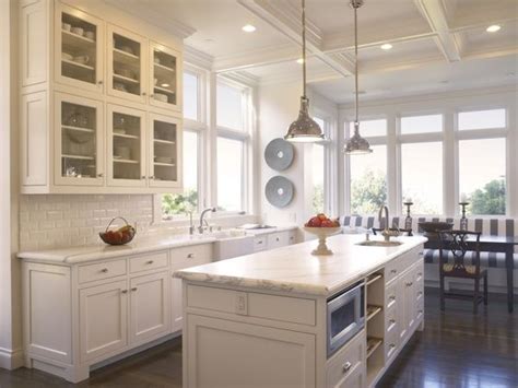 Cathedral cabinet doors are a good example of the raised panel style; Gorgeous white kitchen with recessed flat panel inset ...