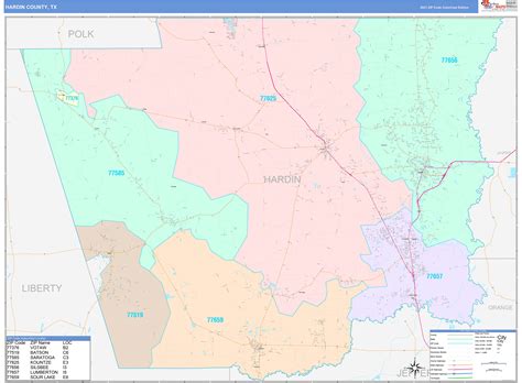 Hardin County Texas Precinct Map