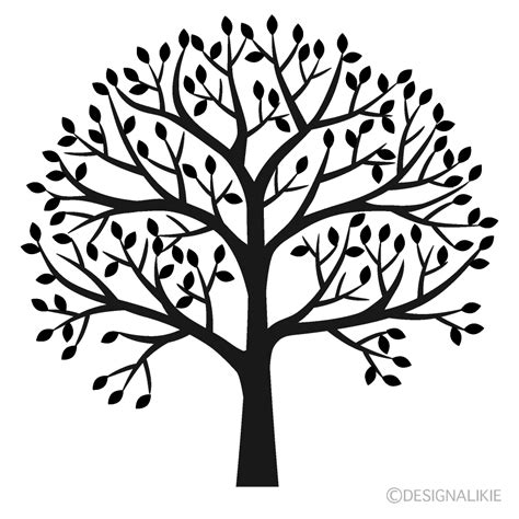 Big Small Clipart Black And White Tree