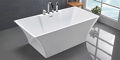 Freistehende Badewanne Mit Armatur Weiß Modern Acrylbadewanne 170x80cm