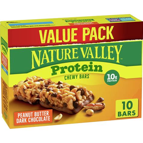 Nature Valley Chewy Granola Bars Protein Peanut Butter Dark Chocolate