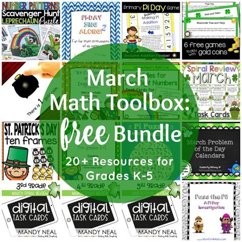 Bundle Of Free March Math Printables 20 Resources Free Homeschool