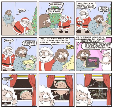Whompcomic Gun Present Christmas Santa Claus Comics