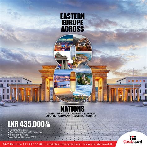 Wander Across Eight Nations Lkr 435000 Call 0117773300 Travel Serbia