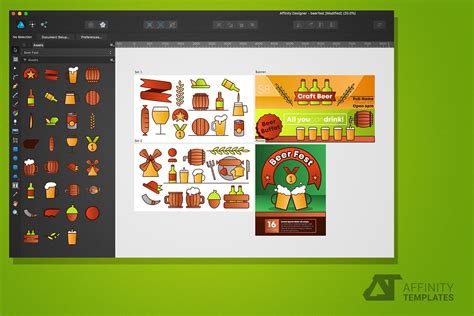 Affinity Designer Assets Bundle | Pre-Designed Photoshop Graphics
