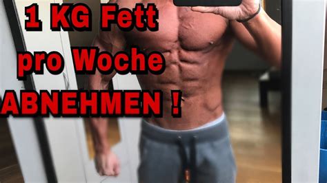 1 KILO FETT pro Woche ABNEHMEN so funktionierts BAUCHFETT