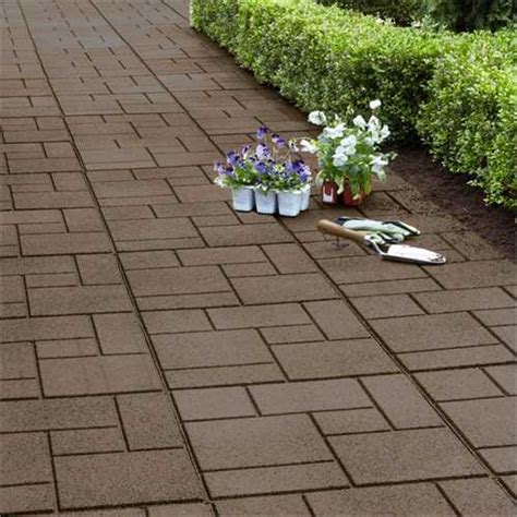 Heavyweight Recycled Rubber Pavers Cobblestone 18 X 18in Free Uk
