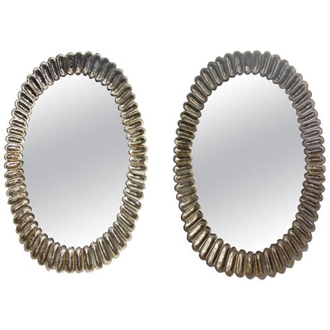 Oval Murano Glass Mirrors With Brass Trim Legacy Antiques