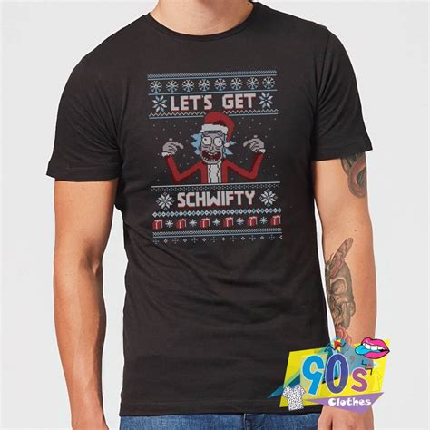 Rick And Morty Lets Get Schwifty Christmas T Shirt