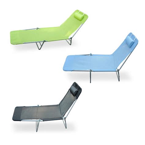 Steel frame & textilene*multiple reclining positions for customizable comfort*open and folds in seconds*collapsible. Outdoor Folding Reclining Beach Sun Patio Chaise Lounge ...