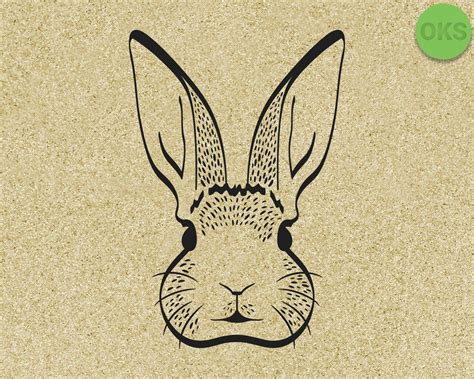 You can also put these cute free cut files on a bag or shirt. Rabbit Face FREE SVG for Personal Use | Rabbit head, Free ...