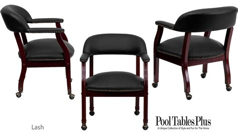 Poker & dining chair set: Game Chair with Casters in Black