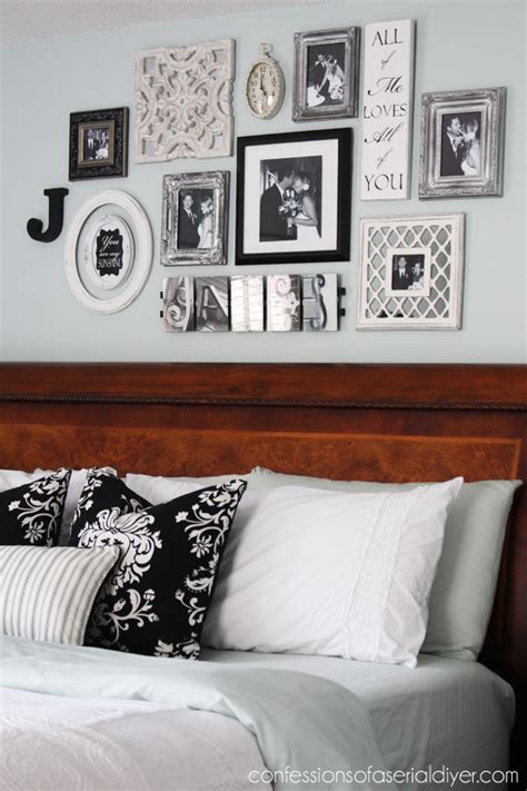 If in doubt, keep it simple. Bedroom Gallery Wall: a Decorating Challenge | Confessions ...